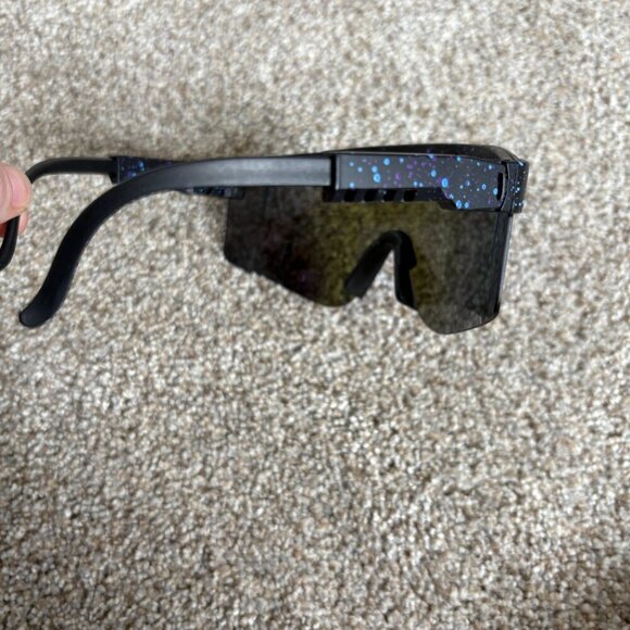 Men’s Sunglasses Adjustable With Blue and Purple Lens - Picture 8 of 8